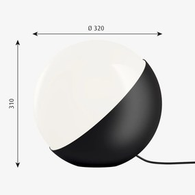 Louis Poulsen Vl Studio Lampada da tavolo/pavimento a luce diffusa 32 cm E27 Dim nero