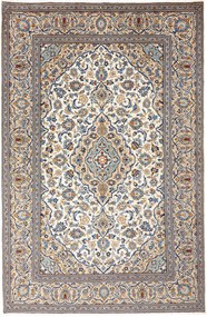 Kashan Tappeto 190x290 Beige (Iran) Annodato A Mano