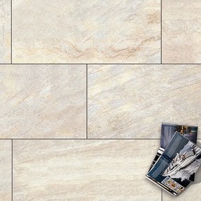 Lastra di cemento Colosseo Barge in gres naturale beige L 120 x L 60 cm, spessore 20 mm