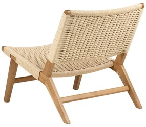 Poltrona con intreccio in colore naturale Carson - Actona