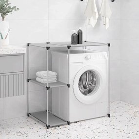 Rastrelliera Per Lavatrice Grigia 87x55x90,5 Cm Ferro /