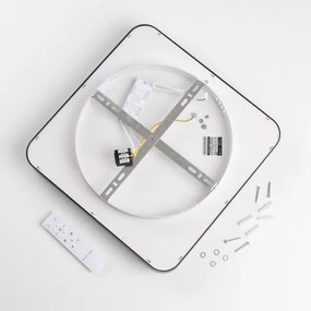 Brilagi - plafoniera LED dimmerabile FALCON II LED/80W/230V 40x40 cm nera + telecomando