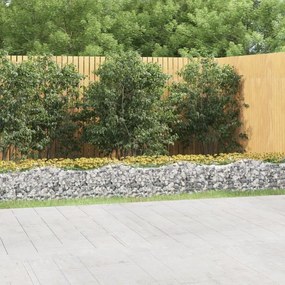 Gabbione Ad Arco Con Letto Rialzato 800x50x50 Cm Ferro Zincato /