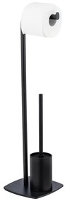 Porta carta igienica in acciaio con spazzola Iria - Wenko