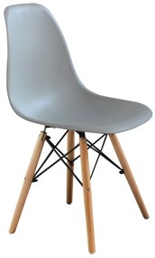 JULIETTE - sedia stile nordico con gambe in legno set da 2