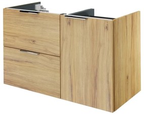 Mobile da bagno sospeso sotto lavabo L 105 x H 64 x P 48 cm quercia di campagna, 2 cassetti 1 anta SENSEA Neo