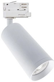 Faretto per sistema a binario MICA 1xGU10/25W/230V trifase bianco