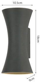 Brilagi - Applique da esterno a LED BICON LED/10W/230V antracite IP44