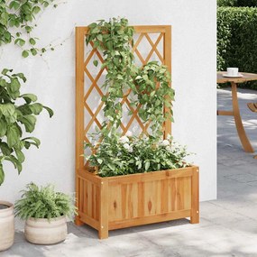 Letto Rialzato Da Giardino Con Graticcio İn Massello Di Acacia /