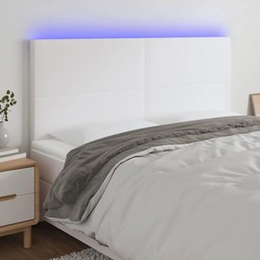 Testiera A Led Rosa 200x5x118/128 Cm İn Similpelle /