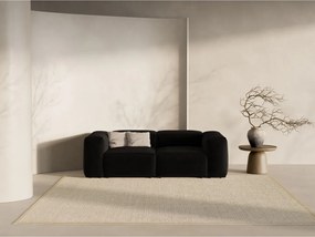 Divano nero 224 cm Bergamo – Cosmopolitan Design