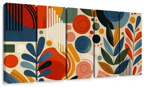 Quadri 5 pezzi – Forme astratte moderne