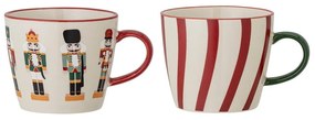 Set di tazze per cappuccino in gres a tema natalizio 2 pz 300 ml Jolly – Bloomingville