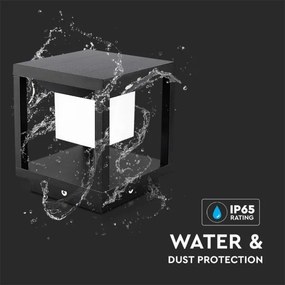 Lampada solare LED con sensore LED/2W/5,5V 3000K IP65 2600 mAh nera