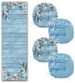 Set di cuscini per sedili e pedate 5 pezzi - Mila Home