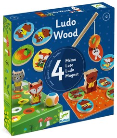 Ludo Wood - set di quattro giochi