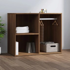 Armadietto Cosmetici Rovere Marrone 80x40x65 Cm İn Legno /