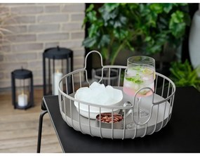 Cestino in metallo ø 38x18 cm Inu - Zone