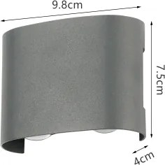 Brilagi - Applique da esterno a LED FLAREBOX LED/4W/230V antracite IP65