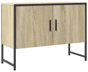Mobile lavabo bagno rovere sonoma 60x30x60 cm legno multistrato