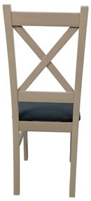 Sedia da pranzo NATE quercia sonoma/nero