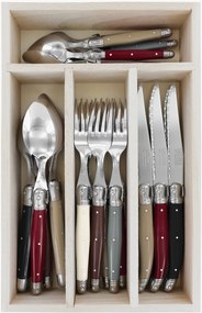 Set di 24 posate fatte a mano lucide Debutant, 6 persone
