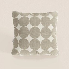 Dot cuscini geometrici disponibile in diversi colori in tessuto Idrorepellente beige