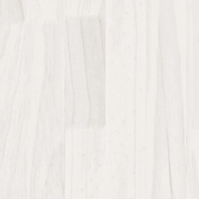 Credenza bianca 60x36x84 cm in legno massello di pino