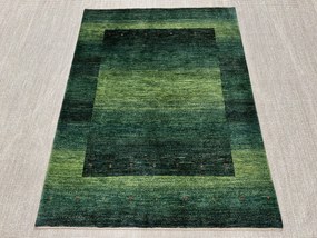 Loribaft Tappeto 150 x 200 Verde (Iran) Annodato A Mano