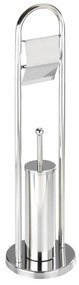 WENKO 16993100 - Set per WC VASTO 22x81 cm in acciaio inox/argento