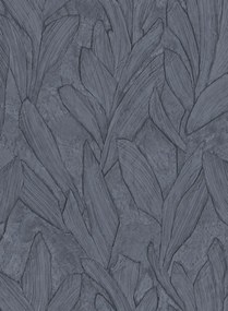 Arte International Carta da parati Piante - Ink Blue