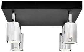 Faretto LED TUNE 4xGU10/4,8W/230V cromo opaco/nero