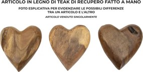 Decorazione Hak In Teak Ric. Cm16X14X4,5 (Pezzi Unici - Non Rip. In Serie)