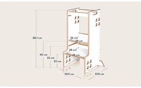 Lionelo - Torre d'apprendimento CASS White