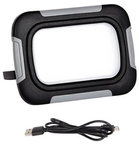 Faro LED Portatile 10W, Ricaricabile USB, Dimmerabile, Aut. 3h Colore Bianco Naturale 4.000K