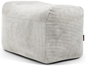 Puof a sacco color crema con rivestimento in velluto a coste Plus 70 Lounge – SLOWDOWN