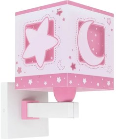 Dalber 63239S - Applique per bambini MOONLIGHT 1xE27/15W/230V rosa