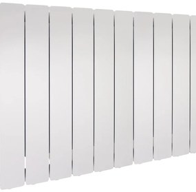 Radiatore acqua calda PRODIGE MODERN in alluminio, 10 elementi, interasse 500 mm, neutral white
