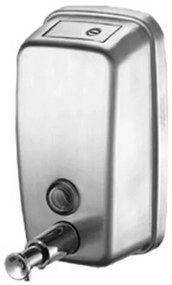 Dispenser sapone liquido a muro 500 ml in acciaio inox lucido