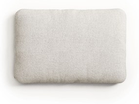 Kave Home - Cuscino Blok in lana d'agnello bianca 40 x 60 cm FR