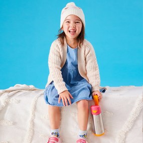 Bottiglia termica Sport 500 ml – rosa/arancione