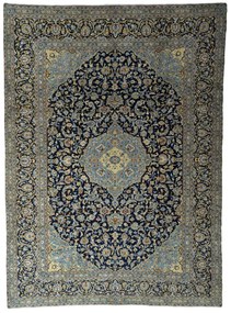 Kashan Tappeto persiano 300 x 410 Blu (Iran) Annodato A Mano