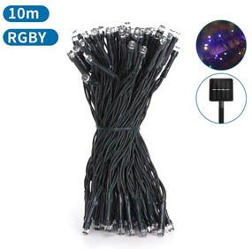 Aigostar - Catena di Natale solare a LED 100xLED/8 funzioni 12m IP65 multicolore