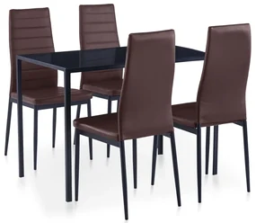 Set Da Pranzo 5 Pz Marrone /
