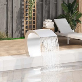 Cascata Da Giardino İn Acciaio Inossidabile 45x30x60 Cm /