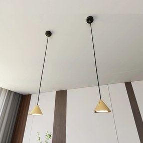 Sospensione Minimal Elit 1 Luce In Acciaio Nero