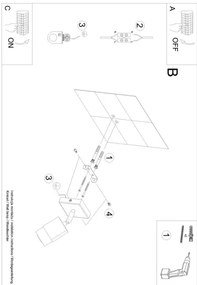 Sollux SL.1069 - Faretto da muro NERO 1xGU10/40W/230V nero/oro