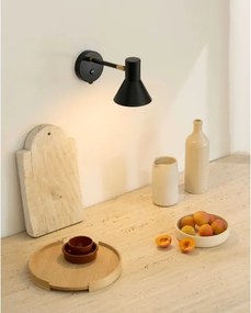 Halo Design 747450 - Applique da parete STYLE 1xE14/25W/230V nera/ottone