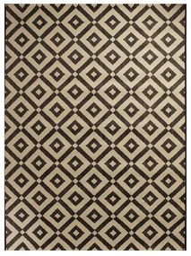 Tappeto Neven geometrico nero e bianco, L 200 x L 150 cm