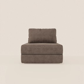 Rift poltrona letto con materasso alto 22 cm e memory foam - schienale mobile e tessuto smacchiabile T31